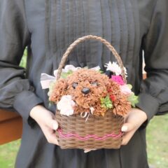 新発売！花っぷりフラワーペット【バスケットアレンジ】